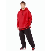Худи подростковое оверсайз (красный) Худи подростковое оверсайз (красный)