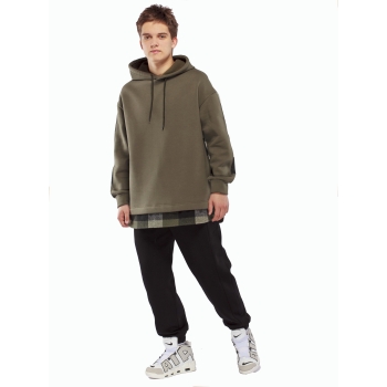 Худи подростковое оверсайз (хаки)