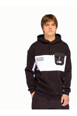 Худи подростковое утепленное (черный)