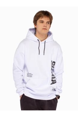 Худи подростковое утепленное (белый)