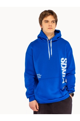 Худи подростковое утепленное (васильковый)