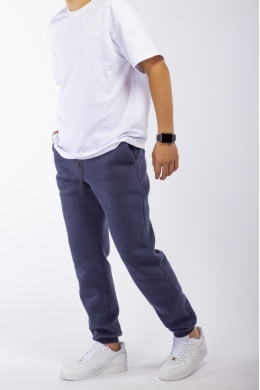 Брюки спортивные подростковые утепленные (темно-серый)