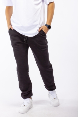 Брюки спортивные подростковые утепленные (черный)
