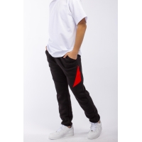 Брюки спортивные подростковые утепленные (черный) Брюки спортивные подростковые утепленные (черный)