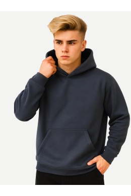 Худи подростковое утепленное (темно-серый)