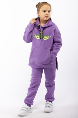 Костюм для девочки утепленный (сирень)