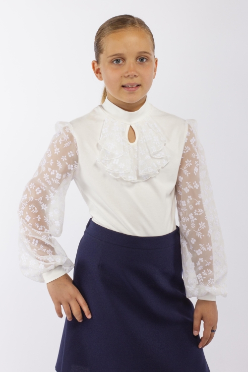 Блузка-джемпер трикотажная для девочки